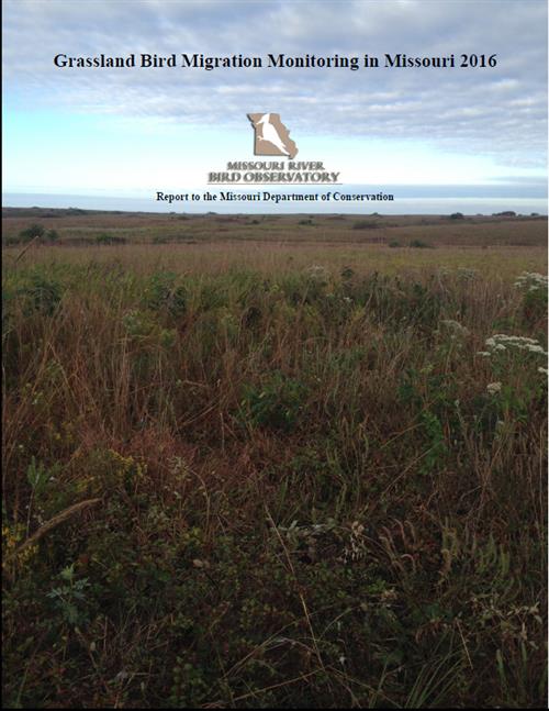 Grassland Bird Migration Monitoring in Missouri 2016
